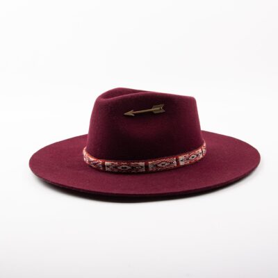 Hampui Teardop Hat  Maroon