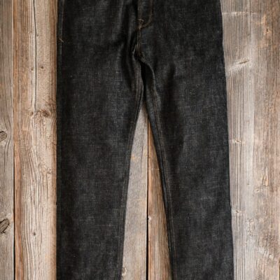 Portola Classic Taper  17 Ounce Black White Denim