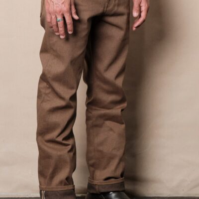 Belford Straight 15 ounce Brown Denim