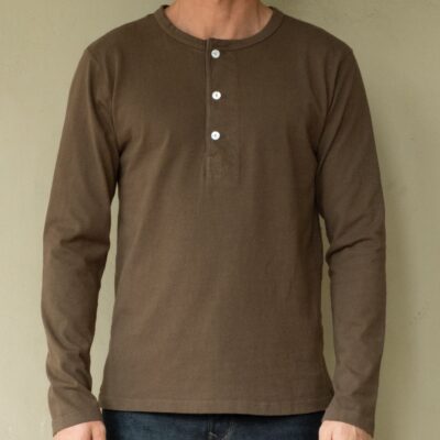 13 Ounce Henley L/S Cedar