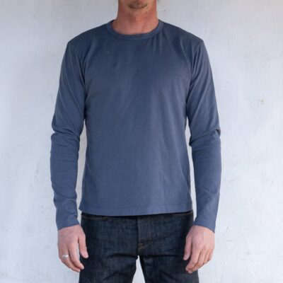 9 Ounce T-Shirt L/S  Faded Blue