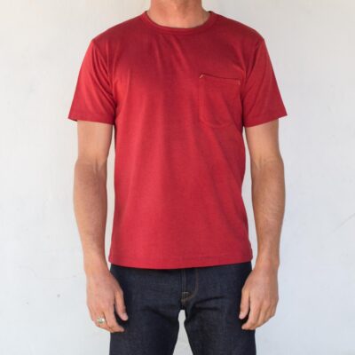 9 Ounce Pocket T-Shirt  Red