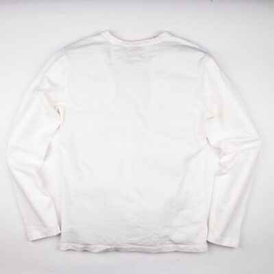 13 Ounce Henley L/S White