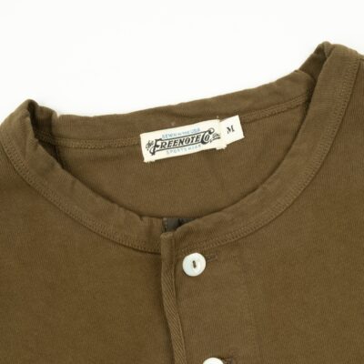 13 Ounce Henley L/S Olive