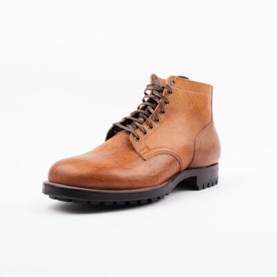 FREENOTE CLOTH X VIBERG SERVICE BOOT  SHINKI COGNAC SHRUNKEN HORSEBUTT